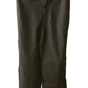 Gap High Rise Stride Ankle Demin Pants Wide leg  Petite 4 Olive Green NWT